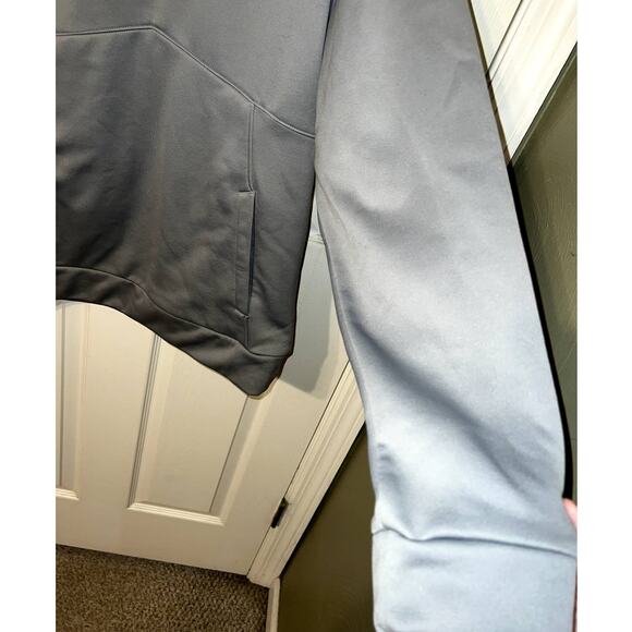 Men's UA logo Pullover gray logo Hoodie size S - Picture 3 of 7